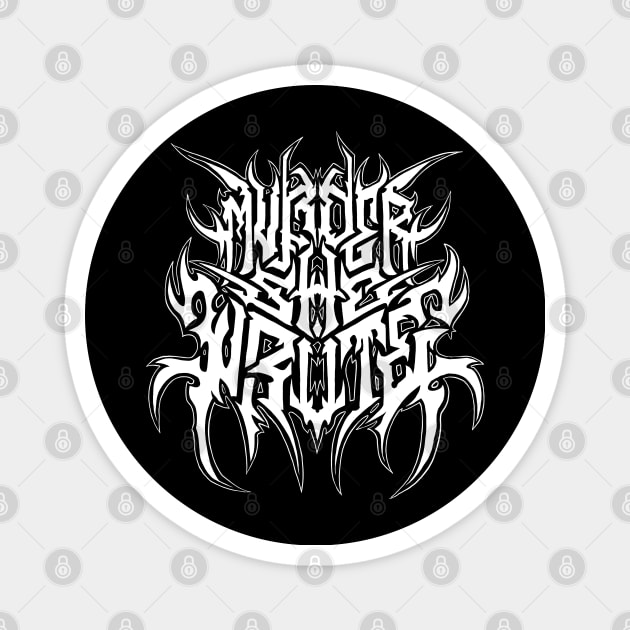 Murder, She Wrote - Metal Logo Magnet by Brootal Branding